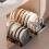 Pull-Out Pot Pan Organizer, Sliding Cabinet Storage Box for Lids, Baking Tools, Plates with 8/16 Adjustable Dividers, Kitchen Rack 7