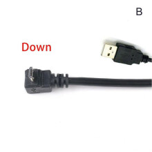 90 fokos szögben elfordított Micro USB 2.0A kábel mobiltelefon adatszinkronizáláshoz és töltéshez, otthoni és autós használatra alkalmas
