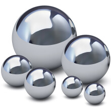 6pcs Stainless Steel Gazing Balls Mirror Globe Shiny Sphere 5-15cm Reflective