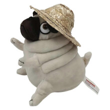 (Have a hat) Cute and cute pug plush toy ugly pug dog doll childrens gift big eyes rag doll doll