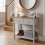 Vida Designs (Grey & Oak) Arlington 2 Drawer Console Table Hallway Storage 3