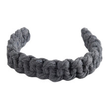 Grey Curtain Tiebacks Handwoven Cotton Rope 2 pcs