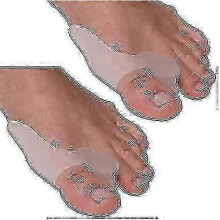 3 Pairs X Gel Bunion Corrector Toe Protectors Straightener Separators Toe Spreader (6 Pcs) KHMYV