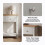 Vida Designs (Grey & Oak) Arlington 2 Drawer Console Table Hallway Storage 8