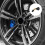 Truck Angled Valve Stem Black 5Pcs 1.2x0.9in 4