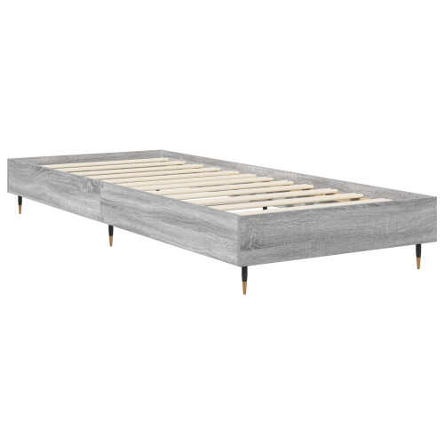 VidaXL vidaXL Bed Frame Grey Sonoma 80 x 200 cm Engineered Wood 1