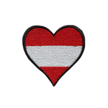 Ysmzzmsy 1 PCS Flag Patches Iron On or Sew On Embroidered Tactical Military National Austria Patch