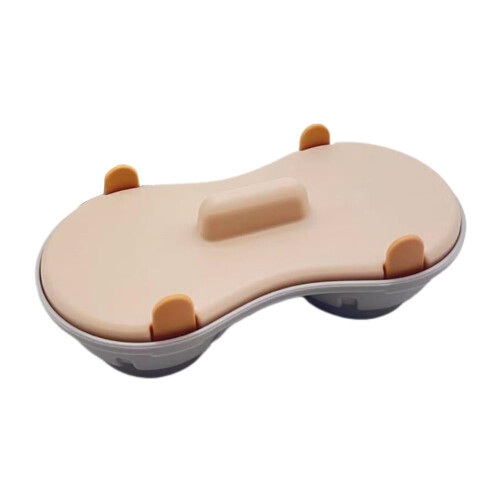 Microwave Egg Poacher Cooker: Double - Layer Draining, Non - Stick, PP Material for Kitchen Use