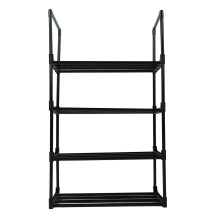 Rangement à chaussures peu encombrant, étagère à chaussures facile à monter avec un plateau amovible pour bottes et talons hauts, étagère à