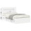 VidaXL vidaXL Headboard Cabinet with Storage White Engineered Wood 3