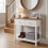 Vida Designs (White & Oak) Arlington 2 Drawer Console Table Hallway Storage 2