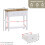 Vida Designs (White & Oak) Arlington 2 Drawer Console Table Hallway Storage 5