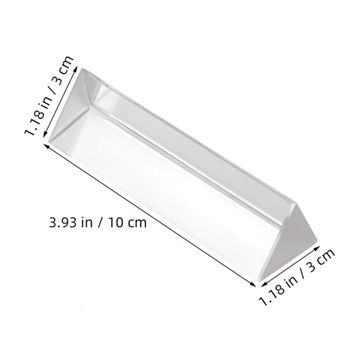 2Pcs Portable Crystal Prism with Stable Triangle Structure for Optical Science 1