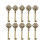 Vintage Skeleton Key Hole Head Cabinet Hardware 10 pcs 2