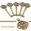 Vintage Skeleton Key Hole Head Cabinet Hardware 10 pcs 4