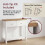 Vida Designs (White & Oak) Arlington 2 Drawer Console Table Hallway Storage 7