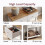 Vida Designs (White & Oak) Arlington 2 Drawer Console Table Hallway Storage 9