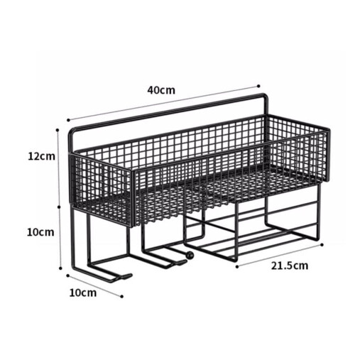 Hair dryer storage rack, non perforated bathroom sink 1