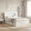 VidaXL vidaXL Headboard Cabinet with Storage White Engineered Wood 5