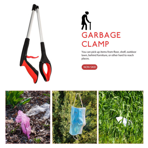 Heavy Duty Trash Grabber PP Rubbish Picker 1 Set 2