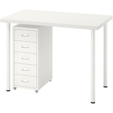 IKEA LINNMON / ADILS Desk & HELMER Unit 100x60cm