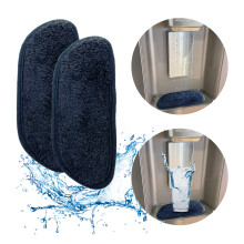 Alfombrilla de secado de tela absorbente para refrigerador, elimina las gotas de agua que dejan manchas, apta para la mayoría de las bandejas de