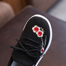 Kids Sock Shoes Boys Girls Sneakers Athletic Fitness Tennis Walking School Shoes for Toddler Black 14-15 Years