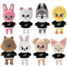 Skzoo Plush Toys 20cm Stray Kids Plush Wolf Chan Cartoon Stuffed Animal Plushies Doll Kawaii Companion for Kids Adults Fans Giftvalentine's Day Presen