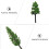 Fake Pine Model Trees for DIY Crafts Green Plastic 5