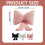 Bow Throw Pillow 3D Furry Ribbon Shape Black 3