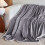 Blanket Soft Fuzzy Dark Gray 40x50 2