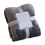 Blanket Soft Fuzzy Dark Gray 40x50 3