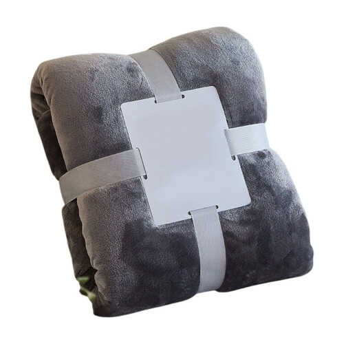 Blanket Soft Fuzzy Dark Gray 40x50 2
