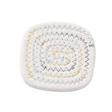 Posavasos resistentes al calor, posavasos absorbentes para bebidas, posavasos de algodón hechos a mano, añaden encanto a tu espacio, perfectos para