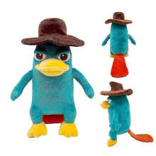 25cm Cartoon Perry The Platypus Plush Toy Soft Duck Stuffed Cute Figure Animals Toy Christmas Birthday Gift for Children