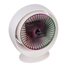 Office Warmth Companion, bærbar skrivebordsvarmer med PTC keramisk teknologi, støjsvag drift under 36 dB, elegant design til personlige rum i hvid