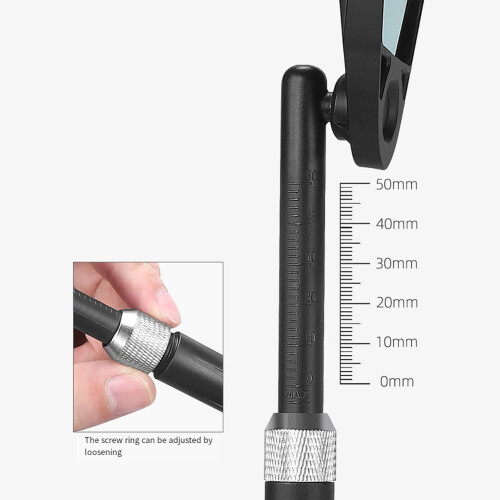 Retractable Bike Rearview Mirror with Multi-Angle Adjustment 1