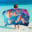 Beach Towel Lightweight Colorful Sandproof Multi-purpose 8