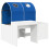 VidaXL vidaXL Bed with Tunnel 4 pcs Artisian Oak and Blue Engineered Wood 2