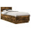 VidaXL vidaXL Bed Frame Smoked Oak 100 x 200 cm Engineered Wood 2