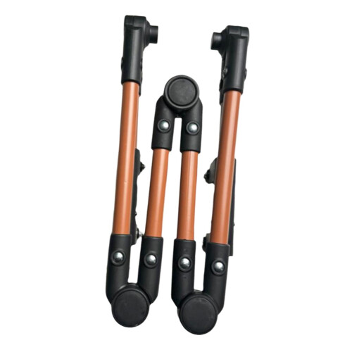 Camping Wagon Handle Universal Foldable Detachable Brown 1