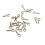 Mini Screw Eyes Assorted 800 pcs 4x8 mm 5