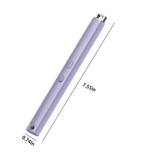 Electronic Candle Lighter Windproof Flameless USB Rechargeable Lighter With Safe Button For Home Kitchen Unique Gift 1