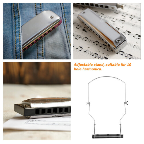 Harmonica Stand Silver 21x20x20 cm 2