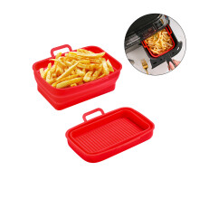 Pernă de gătit din silicon pentru friteuza cu aer, căptușeală reutilizabilă și sigură pentru mașina de spălat vase pentru friteuza rotundă