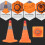 LED Traffic Safety Cone PE Reflective 30x19x19cm 1 Pack 8