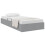 VidaXL vidaXL Storage Bed with Headboard Light Grey 90 x 190 cm Fabric 2