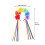Flower Headband Plastic Ribbon Rose Shape 1 Set 2