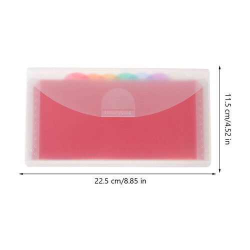 Currency Holder for Bills Plastic Accordion Folder 2 Pcs 1