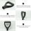 2Pcs D Shaped Plastic Grip Snow Shovel Handle Spades Forks Replacement Handles 4
